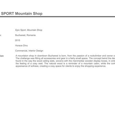 Epic Sport Mountain Shop